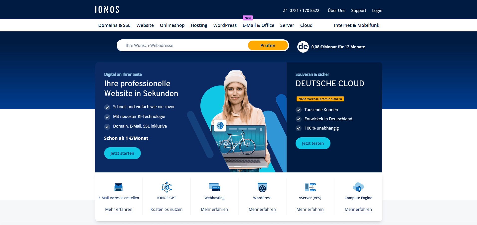 1und1 Internet AG – IONOS – Technischer Produktmanager Webhosting – 2nd Level Support Webhosting Linux Windows